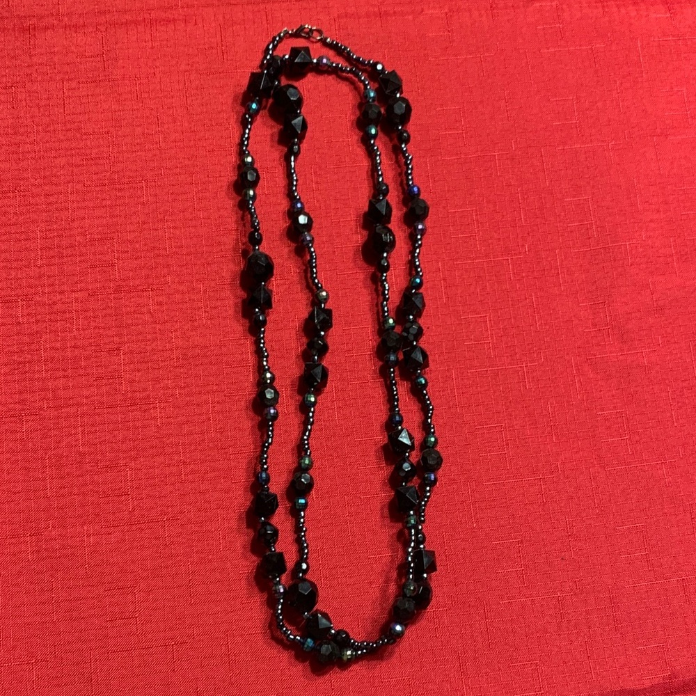 Black Beaded Necklace, Source Unknown
